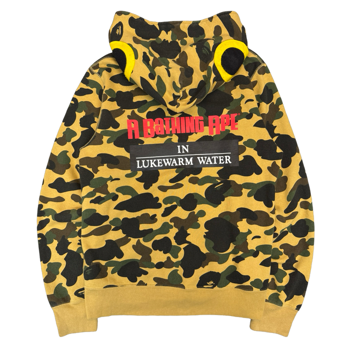 BAPE 1st Camo Fish Rapala Full Zip Hoodie Yellow (USED) | Vitnage Clothing Store Canada