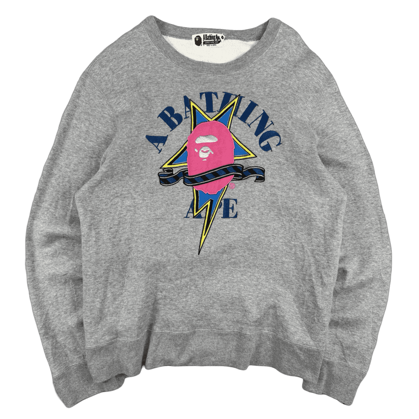 BAPE Apesta Film Star Sweatshirt Grey (USED)