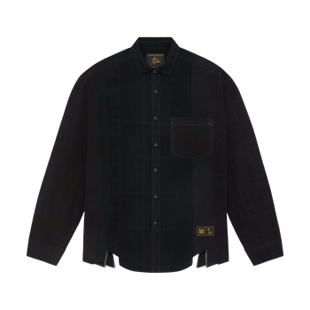 OVO Needles Plaid Flannel Shirt Black