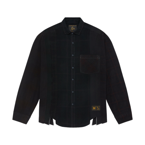 OVO Needles Plaid Flannel Shirt Black | Vintage Clothing Store Canada