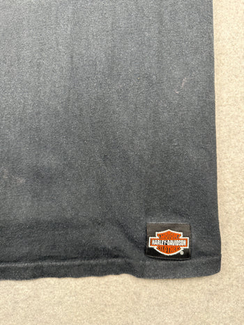 Vintage Harley Davidson Full Deck Tee Black