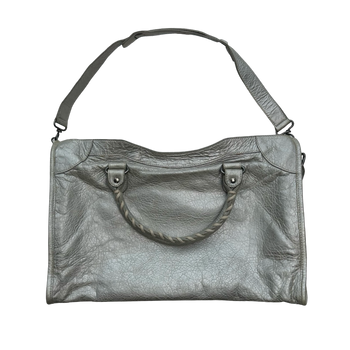 Balenciaga Le City Medium Handbag Silver