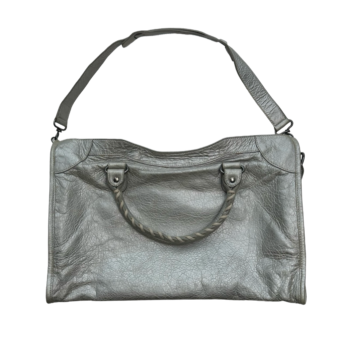 Balenciaga Le City Medium Handbag Silver | Vitnage Clothing Store Canada