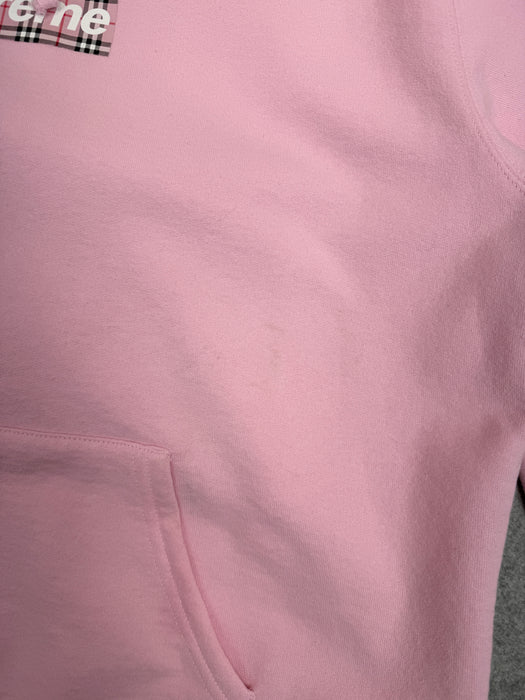 Supreme Burberry Box Logo Hoodie Light Pink | Vitnage Clothing Store Canada