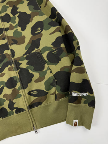 BAPE 1st Camo Shark Windstopper Full Zip Up Hoodie (USED)