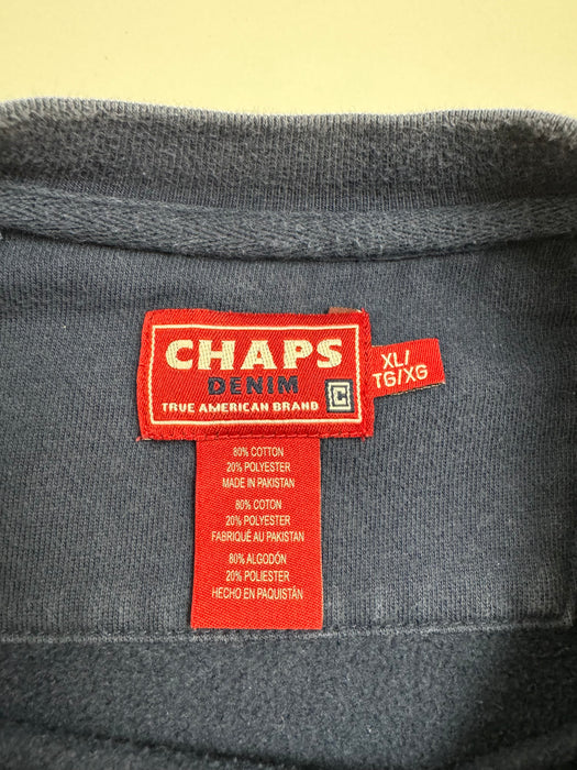 (XL) Vintage Chaps Denim Sweatshirt Navy | Vitnage Clothing Store Canada