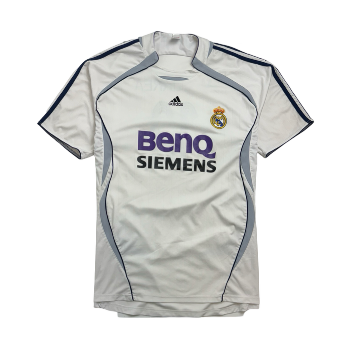 (L) Vintage Adidas M. Correa Real Madrid Kit Jersey White | Vitnage Clothing Store Canada