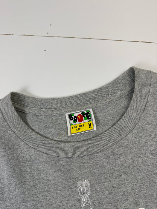 BAPE Zipper Shark Camo Tee Grey/Blue (USED) | Vitnage Clothing Store Canada