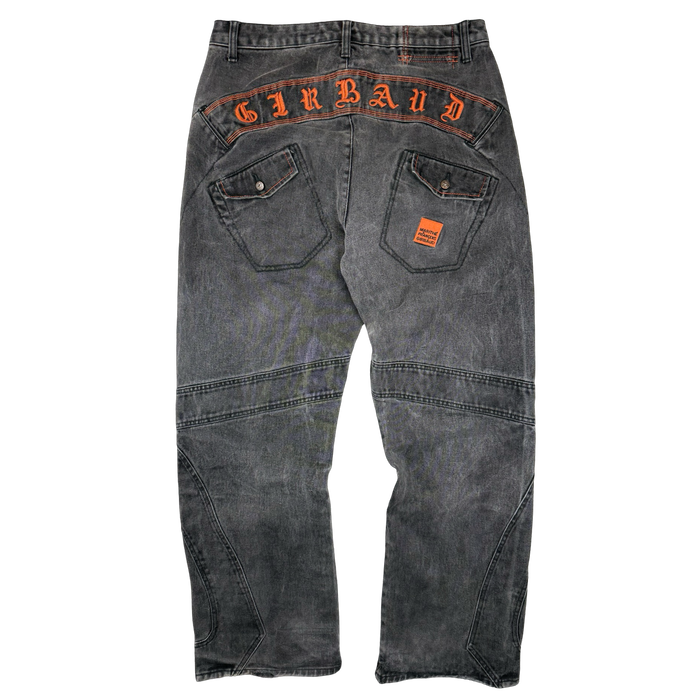 Marithé François Girbaud Panel Moto Cargo Denim Jeans (USED) | Vitnage Clothing Store Canada