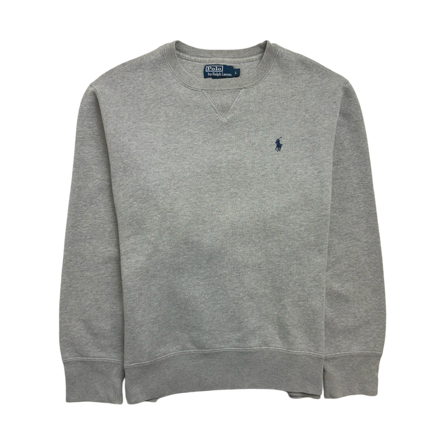 (L) Vintage Polo Ralph Lauren Sweatshirt Grey