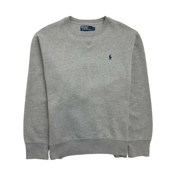 (L) Vintage Polo Ralph Lauren Sweatshirt Grey | Vitnage Clothing Store Canada