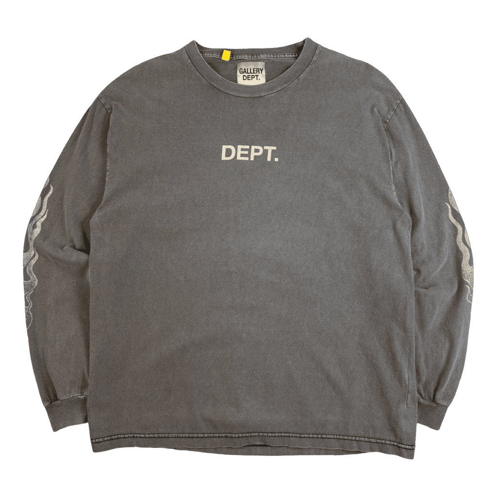 Gallery Dept Address L/S Tee Dark Grey (USED)