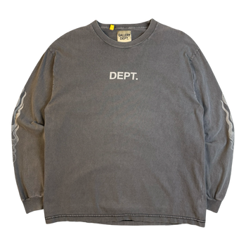 Gallery Dept Address L/S Tee Dark Grey (USED)