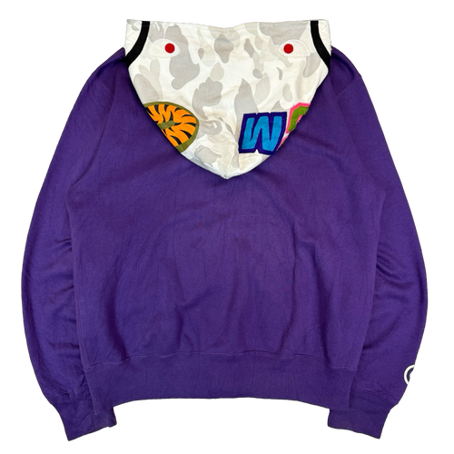 BAPE OG Frankenstein Full Zip Hoodie Purple (USED) | Vintage Clothing Store Canada
