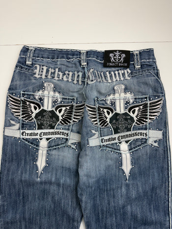 Direct Blue Creative Connoisseurs Y2K Denim Pants