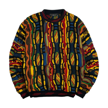 Vintage Protege 3D Textured Knit Sweater Multi