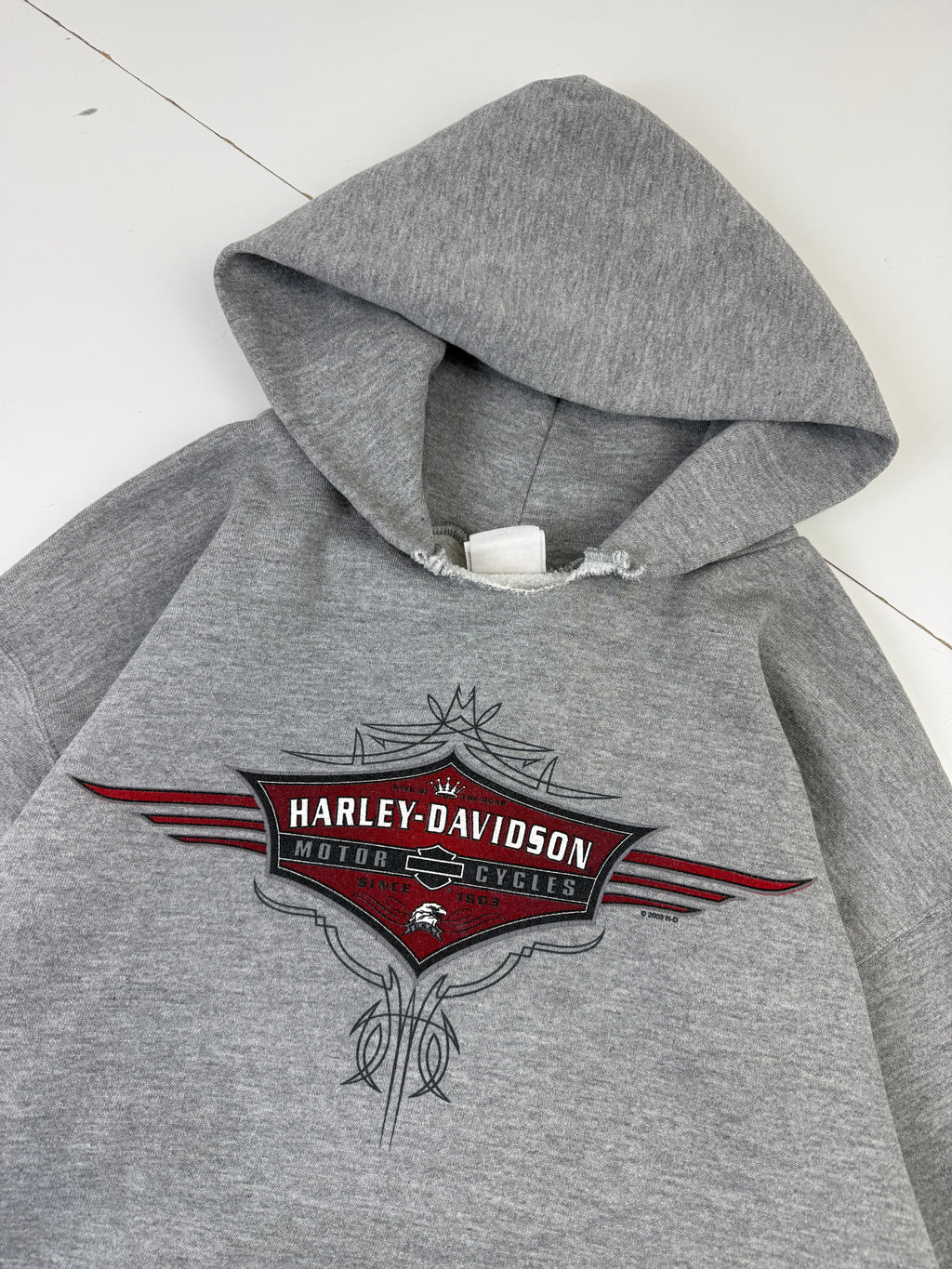 Vintage Harley Davidson Walters Bros Hoodie Grey