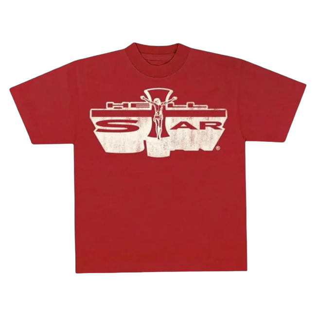 Hellstar Jesus Emblem Tee Red