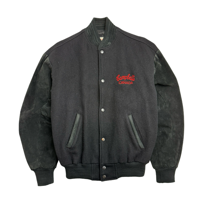 Vintage 1990s Campbell Soup Canada Promo Jacket Black | Vitnage Clothing Store Canada