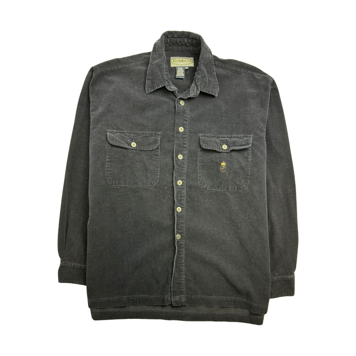 (L) Vintage Point Zero Button Up Navy | Vitnage Clothing Store Canada