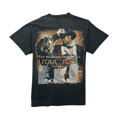 (M) Vintage Tim McGraw & Faith Hill Tour Tee Black | Vintage Clothing Store Canada