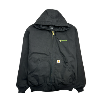 (XXL) Carhartt Zip-Up Hooded Jacket Black