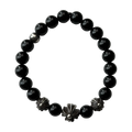 Chrome Hearts Plus Bead Bracelet Black 8mm