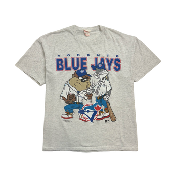 (L) Vintage '94 Looney Tunes Toronto Blue Jays Tee Grey