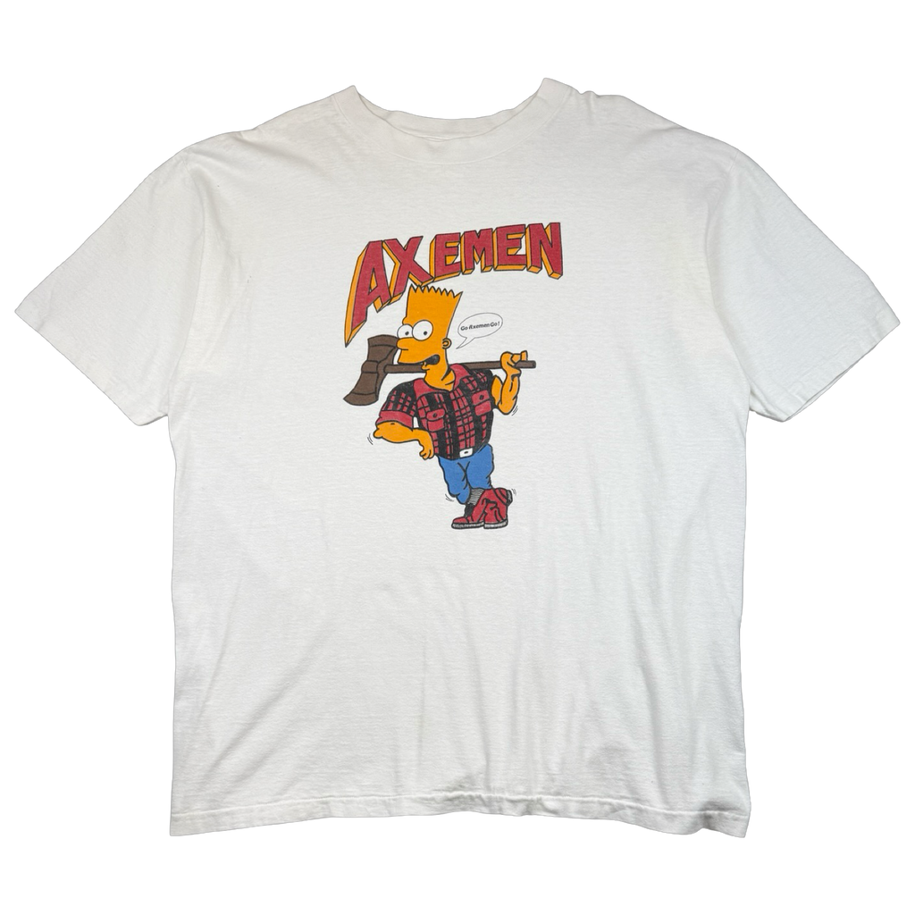 Vintage Bart Simpson Axemen Tee White