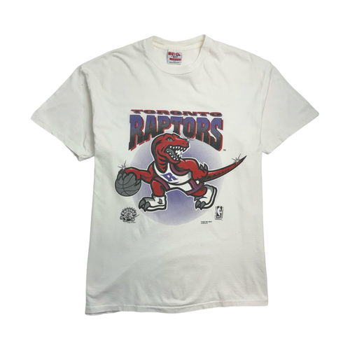 (L) Vintage '94 Toronto Raptors Tee White | Vintage Clothing Store Canada