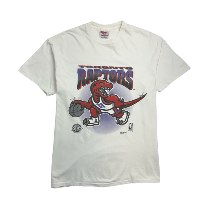 (L) Vintage '94 Toronto Raptors Tee White | Vitnage Clothing Store Canada