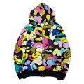 BAPE Giant Multi Camo Ape Full Zip Hoodie (USED)