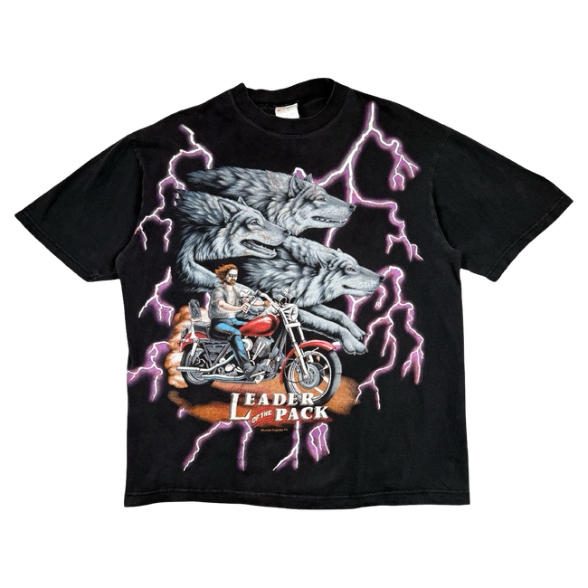 Vintage American Thunder Leader Of The Pack Tee Black