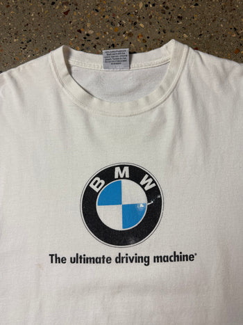 Vintage BMW Driving Machine Tee White