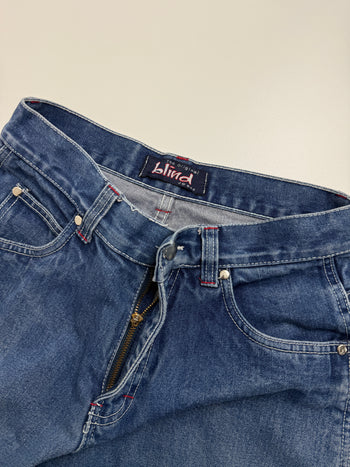 Blind Embroidered Carpenter Denim Pants