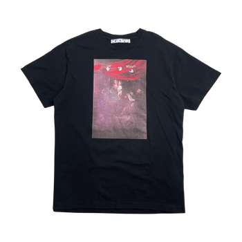 Off-White Spray Caravaggio Tee Black/Pink (USED)