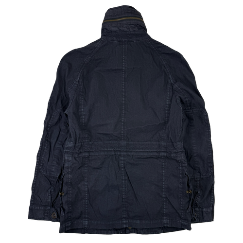 Vintage Burberry Multi Pocket Jacket Navy | Vintage Clothing Store Canada