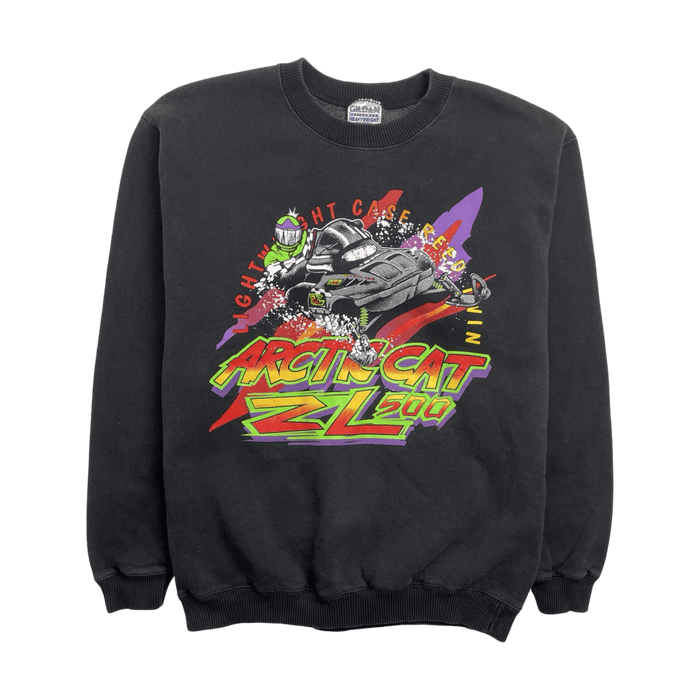 (M) Vintage Arctic Cat Snowmobile Sweatshirt Black | Vitnage Clothing Store Canada