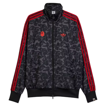 BAPE x Adidas All Over Print SSTR Track Top Black