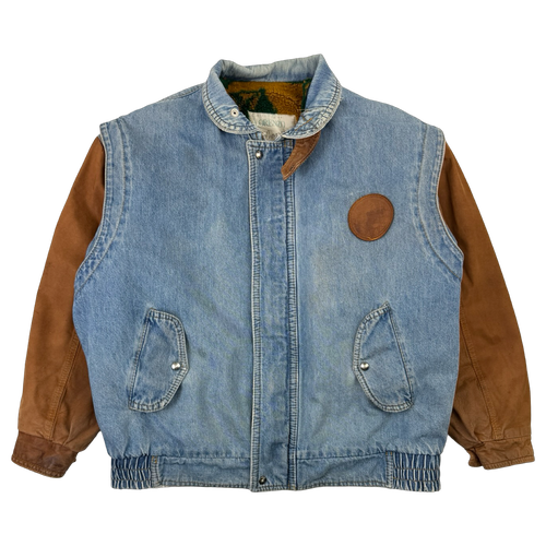 Vintage Club Elegant Fleece Lined Denim Jacket | Vintage Clothing Store Canada