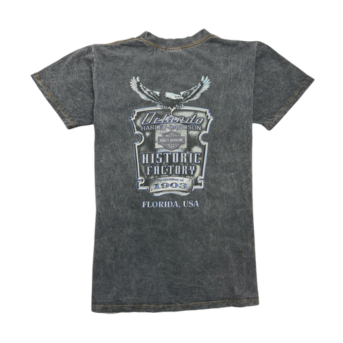 (M) Vintage '02 Harley Davidson Florida Tee Washed Black | Vintage Clothing Store Canada