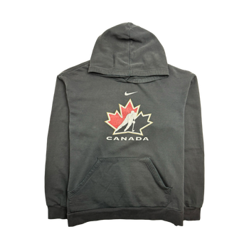 (L) Vintage 2000s Nike Team Canada Hoodie Black