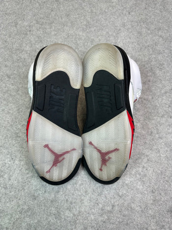 Air Jordan 5 Retro Fire Red Silver Tongue 2020 (USED)