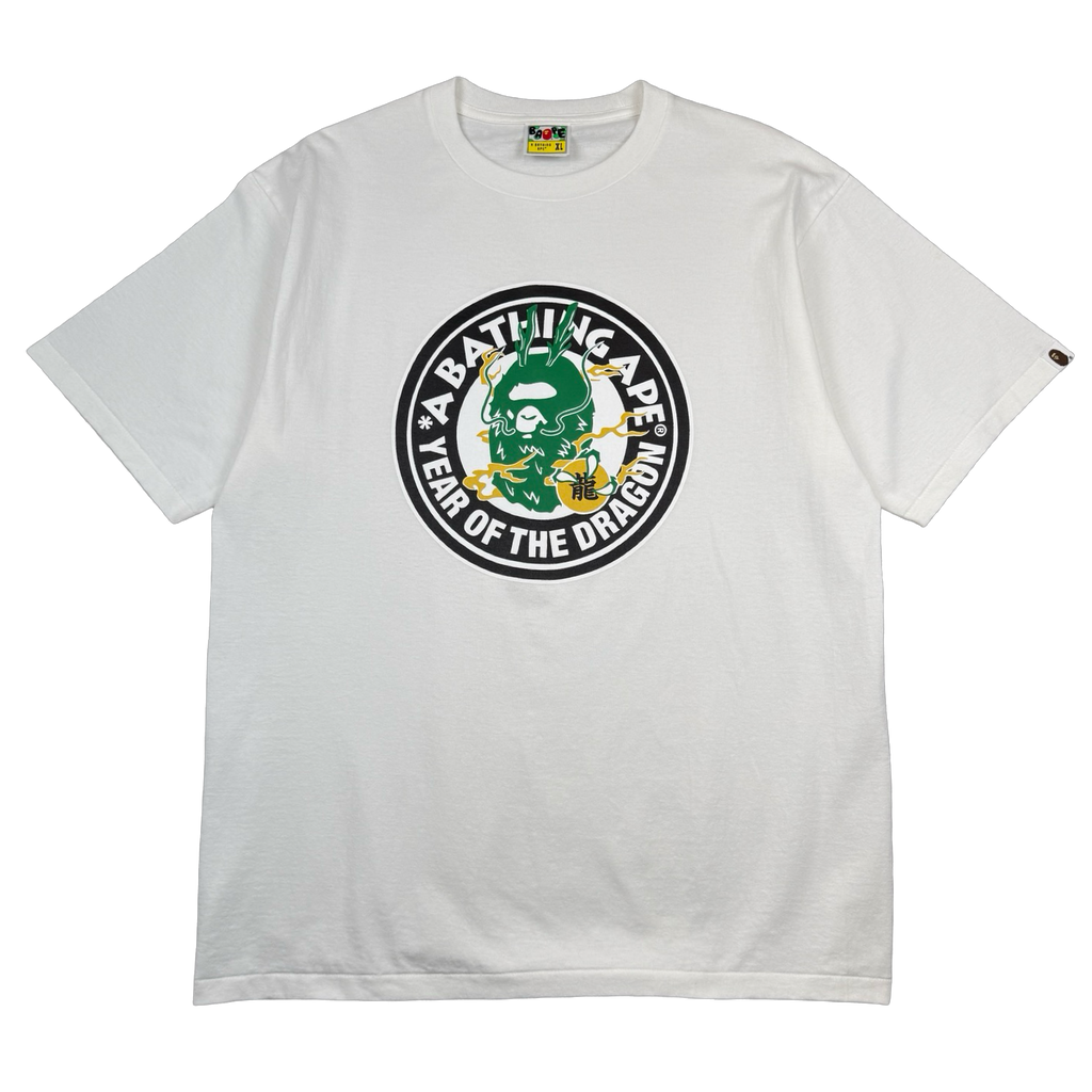 BAPE Year Of The Dragon Tee White (USED)