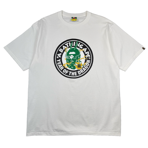 BAPE Year Of The Dragon Tee White (USED) | Vintage Clothing Store Canada