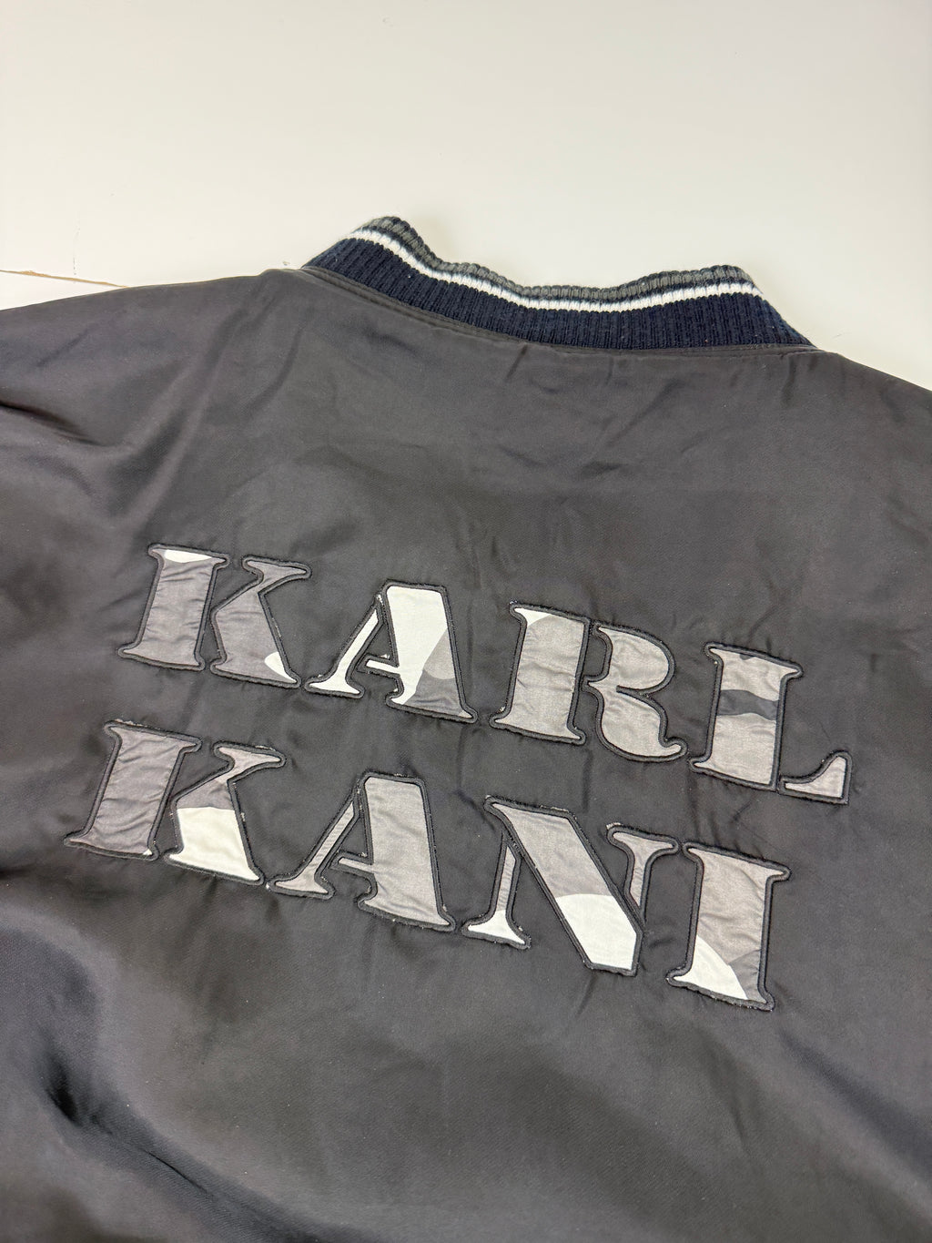 Vintage Karl Kani Reversible Camo Bomber Jacket