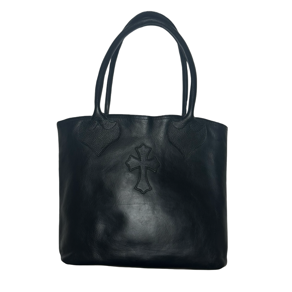 Chrome Hearts FS Cross Patch Tote Bag Black