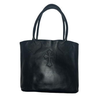 Chrome Hearts FS Cross Patch Tote Bag Black