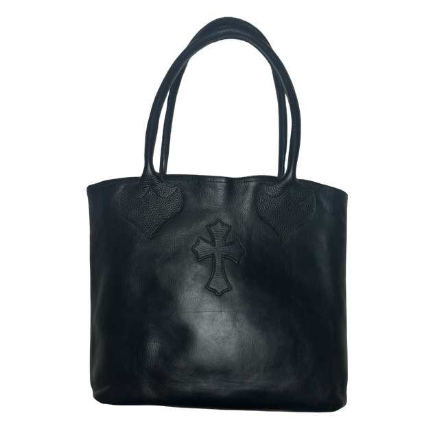 Chrome Hearts FS Cross Patch Tote Bag Black