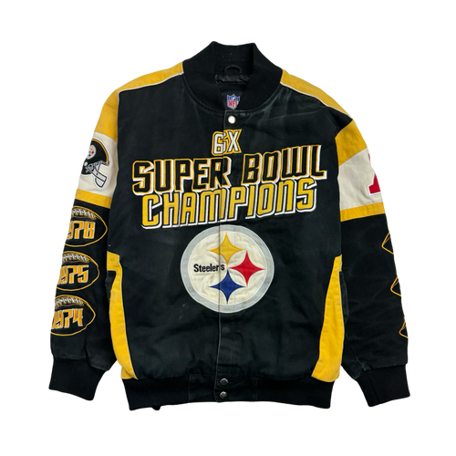 (XL) Vintage 6x Steelers Super Bowl Championship Jacket | Vintage Clothing Store Canada